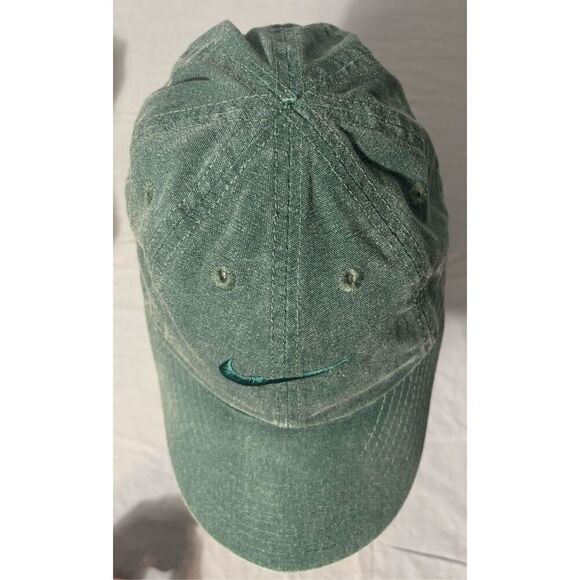 Nike Running Hat Green Zipper Strap Nike Cap - Picture 6 of 8